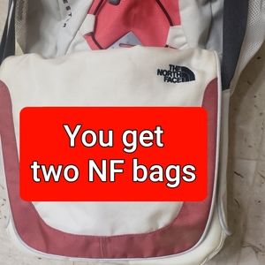 THE NORTHFACE - 2 TWO BAGS. Unisex bags. Vintage Messenger Bag and Backpack